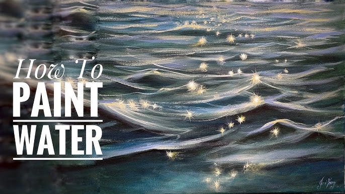 How to Paint Water (The Easy Way!) How to Paint an Underwater Background in  Acrylics 