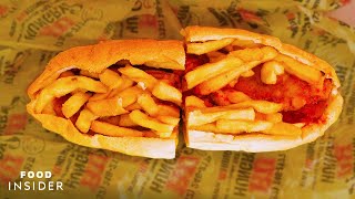 The Original Fat Sandwich Is Loaded With French Fries And Cheeseburgers | Insider Food