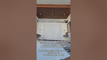 Sliding Door with automatic rolling shutter #insightautomations