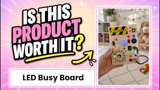 The Ultimate Screen-Free Mom Hack | Montessori LED Busy Board Review