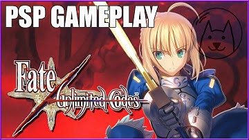 Fate Unlimited Codes - PSP Gameplay - Saber - Story Mode - 720P