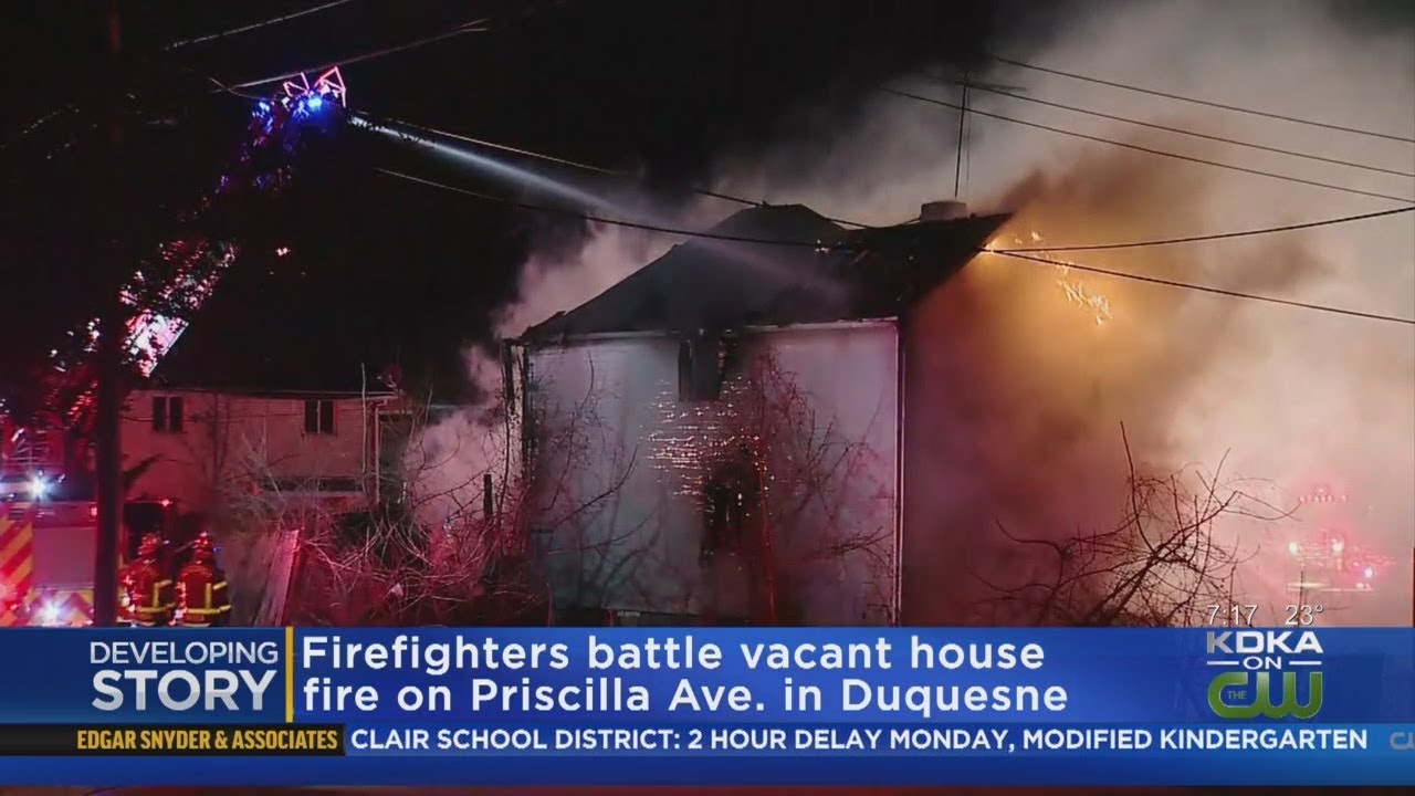 Crews Battle Overnight Fire In Duquesne - YouTube