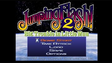 Jumping Flash! 2 - Sony PlayStation - Intro & Title Screen