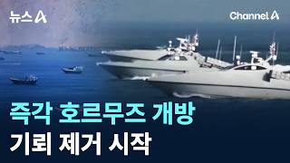 즉각 호르무즈 개방…기뢰 제거 시작 / 채널A / 뉴스A