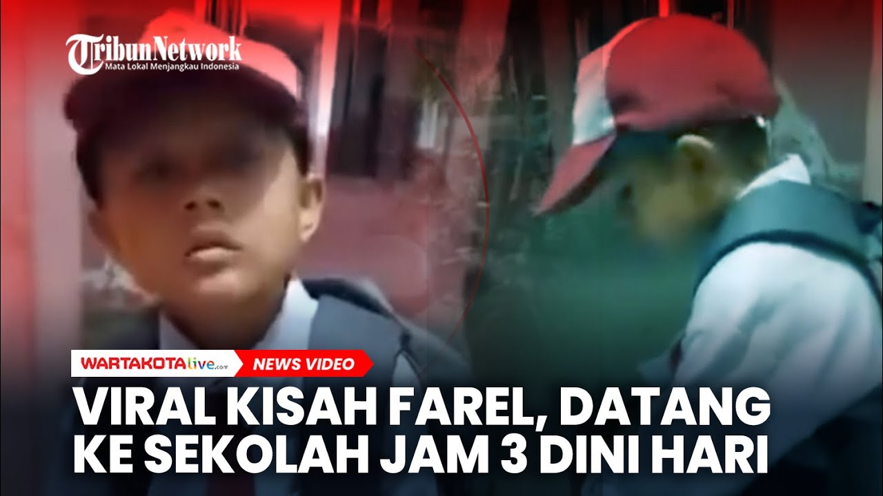 Viral Kisah Farel, Datang ke Sekolah Pukul 03.00 Dini Hari