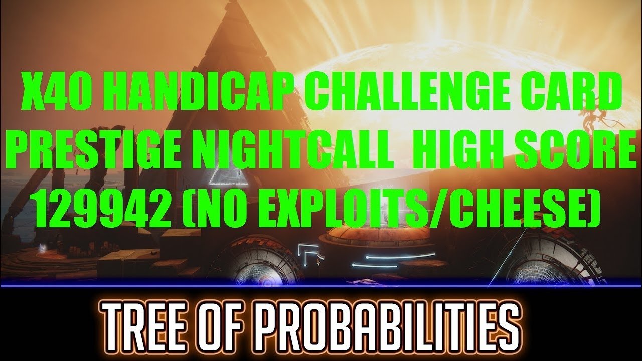 Destiny 2 - Prestige Nightfall Tree of Probabilities High Score 129942 (No exploits)