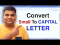 How to convert small letter to capital letter in word microsoft