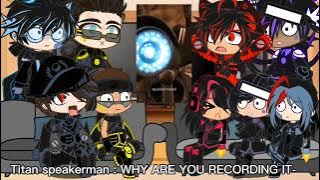 Skibidi Toilet react to Skibidi Toilet fake bloopers // Spidarrund // My AU