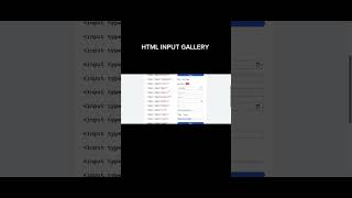 All HTML INPUT Tags #css3 #html5 #htmlcss #coding #frontenddevelopment