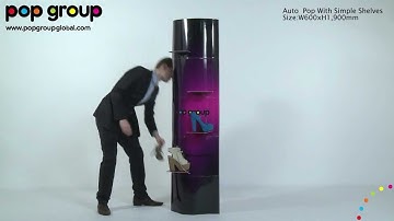 Auto Pop™ With Simple shelves - Pop Group Patented Pop Up Displays