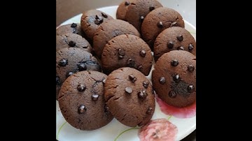 15 min chocolate cookies | 5 ingredient | no egg , no oven chocolate cookie | homemade cookies |