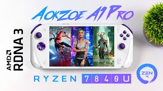 AOKZOE A1 Pro Ryzen 7840U Hands-On! Right On The Edge Of GTX 1060 Performance!