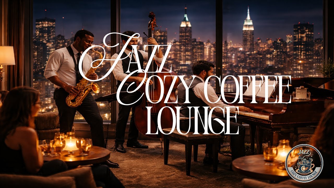 Smooth Jazz from New York 🌆 Cozy Café Ambience for Focus & Calm