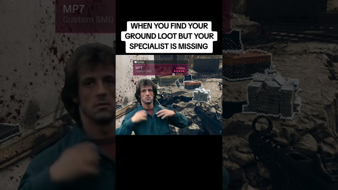 WHEN YOU FIND YOUR GROUND LOOT BUT YOUR SPECIALIST IS MISSING