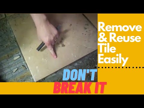 How to remove tile without breaking it