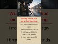 Waiting for the Bus | Easy English Shadowing & Speaking Practice #englishforbeginners #dailyenglish