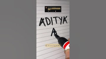 Aditya name logo💥comment your Names👀 #shorts