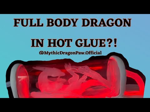 PART 1: Baby dragon making in full hot glue!! Nothing else!! ✨// #dragonpuppets #fypシ゚viral