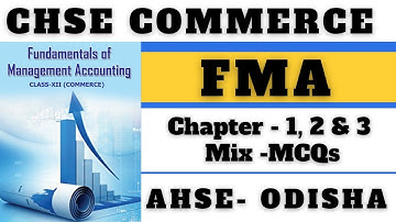 FMA MCQs II Ch. 1/ 2 & 3 Financial Statement Analysis II CHSE ODISHA II #chseodisha