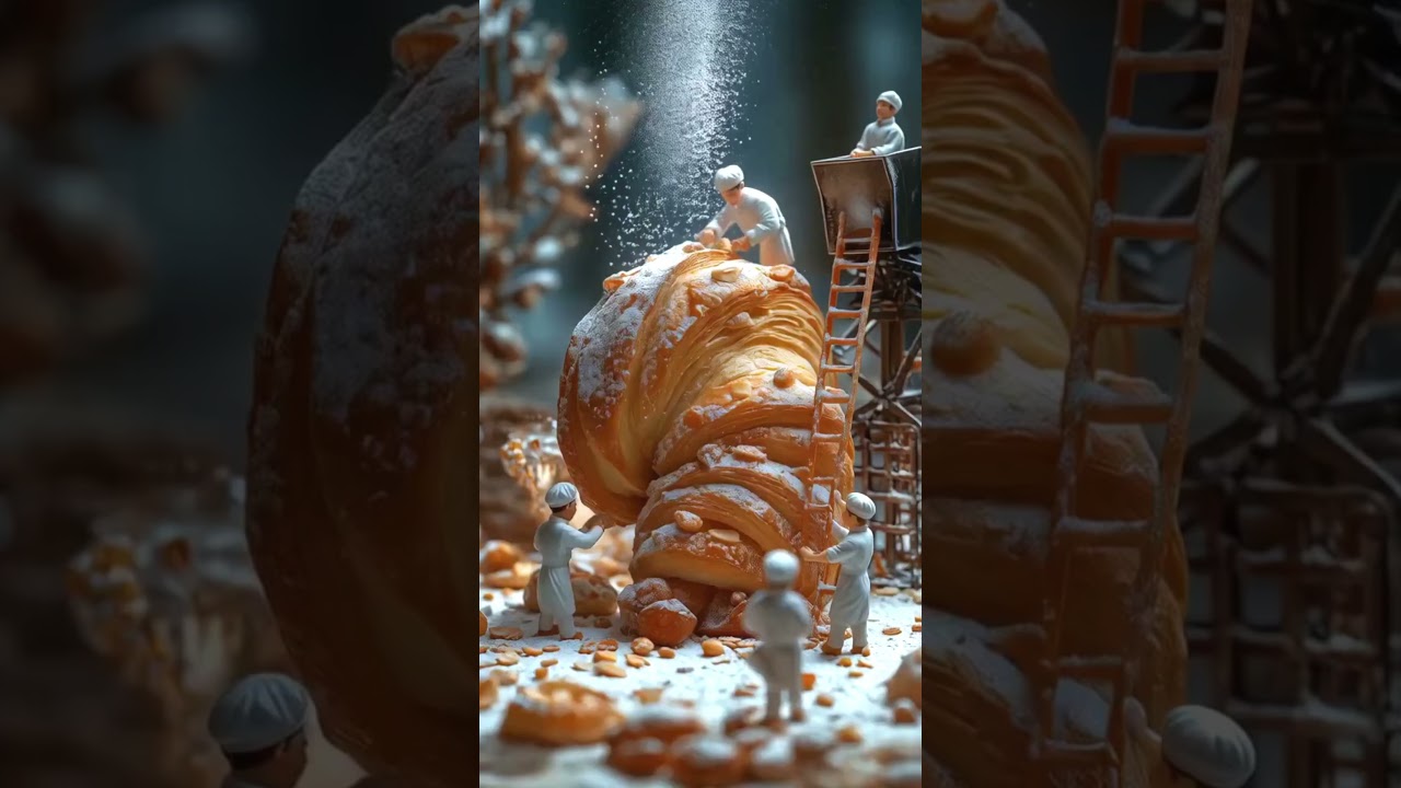 Tiny Hands, Big Flavor! AI Mini Chefs Bake Mini Desserts! 🤯