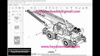 Zoomlion Rough Terrain Crane Maintenance & Service Manual screenshot 1