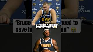 Jokić has jokes for Bruce Brown 🤣