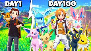 I Spend 100 Days With Only Eeveelutions in Pokemon Sword &amp; Shield Randomizer [ FULL POKEMON MOVIE ]