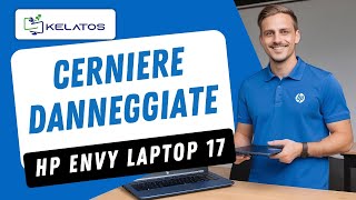Laptop HP ENVY 17-cg1000ns con cerniere danneggiate? Modifica della copertura e dello schermo LCD