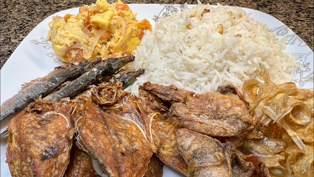 ITO ANG NAKAKAMISS NA ALMUSAL SINANGAG AT DRIED FISH AT ITLOG