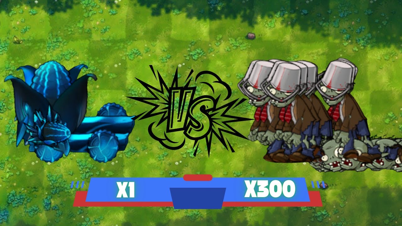 PVZ Fusion Challenge! 1 Plant fusion vs 300 Buckethead Zombies - ROH PvZ