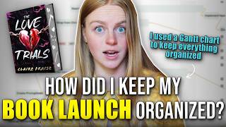 How I organized my book launch - sharing the Gantt chart I made in Notion