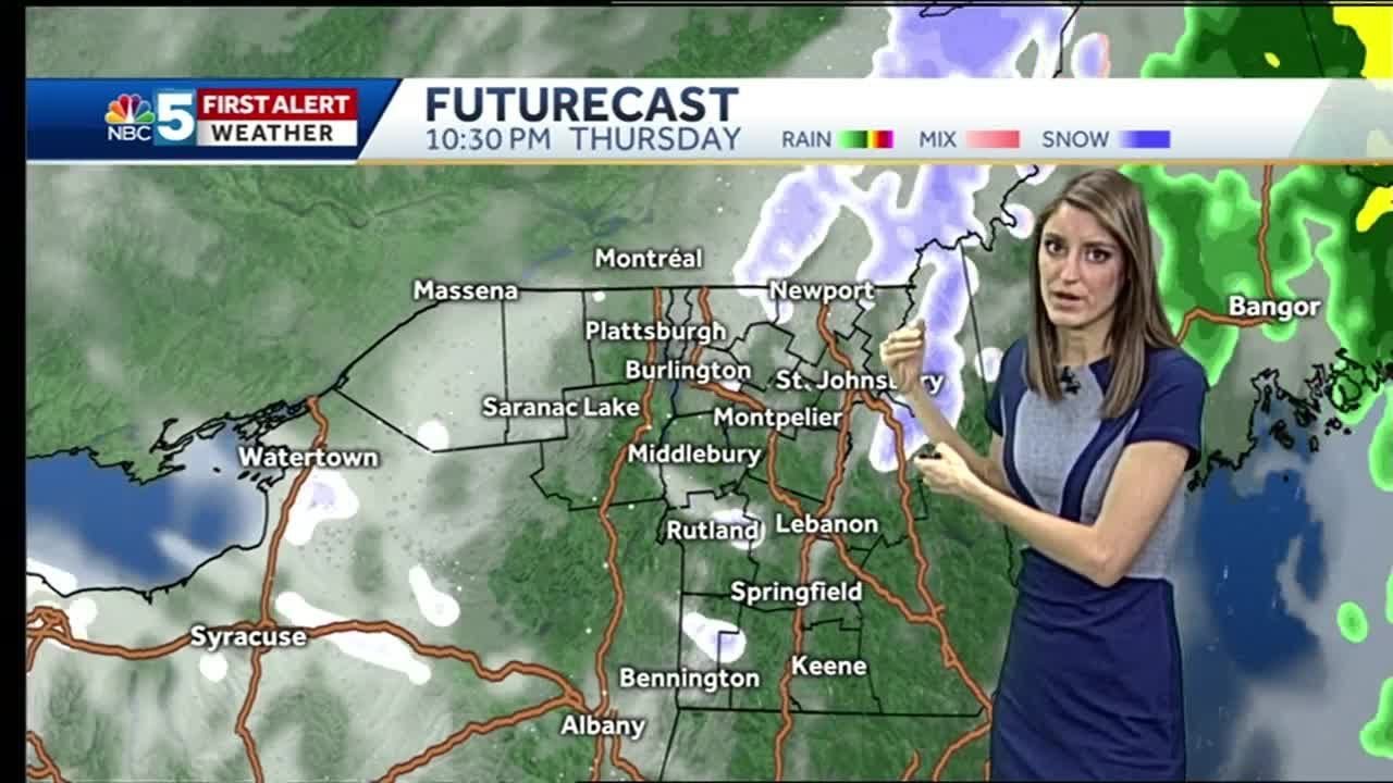 Video: Rain turns to snow west to east 1/24/19