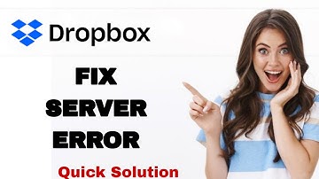 How To Fix And Solve Server Error On DropBox App | Easy Fix