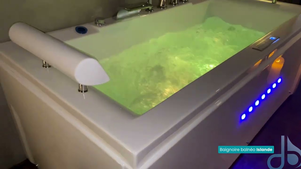 Baignoire Balnéothérapie Islande 48 jets massants