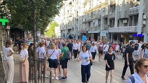 Uživo protest Vidimo se na Vidovdan