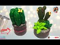🔴Cómo Hacer CACTUS Y SUCULENTAS en FIELTRO, Alfiletero, dulcero, joyero con LATAS, Arte en Tus Manos