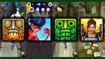 Temple Run 2 Volcano Island Vs Miraculous Ladybug & Cat Noir Vs Temple Run 2 Lost Jungle Vs Lara Cro