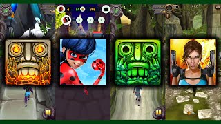 Temple Run 2 Volcano Island Vs Miraculous Ladybug & Cat Noir Vs Temple Run 2 Lost Jungle Vs Lara Cro screenshot 5