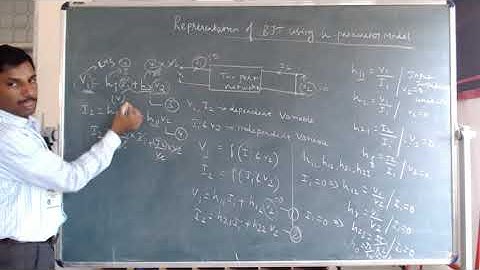 Representation of BJT using h-parameter model