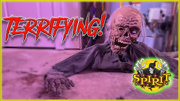A Demo of my FAVORITE Older YJ Animatronic from Spirit Halloween! (Zombie Crawler) 🎃🎃