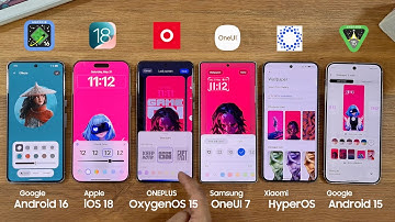 Android 16 vs iOS 18 vs OneUI 7 vs OxygenOS vs Xiaomi HyperOS - LockScreen Customisation!