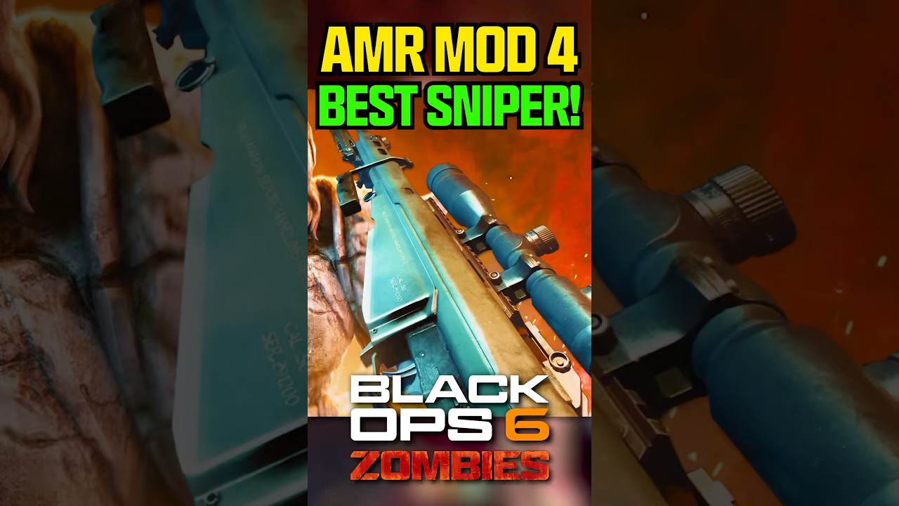 NEW AMR MOD 4 Sniper is THE BEST Weapon in Black Ops 6 Zombies!