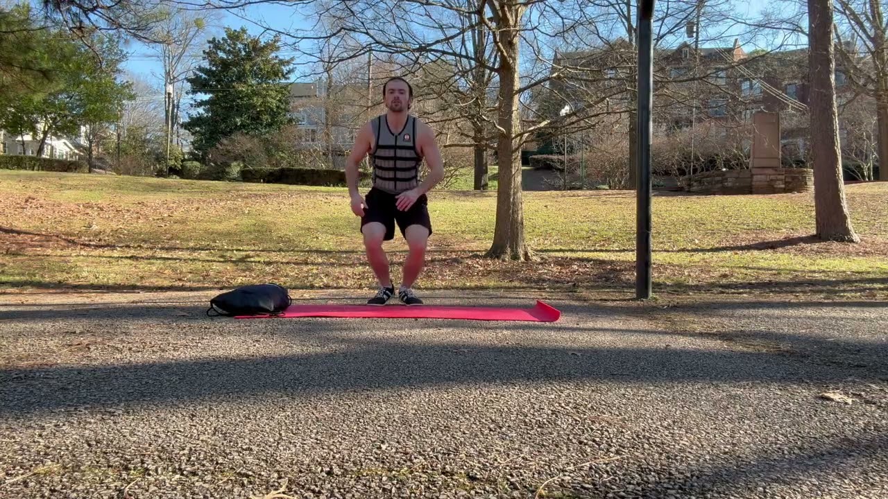 150 Burpees w/ 25lb vest workout
