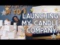 launching my candle company at 21 | launch preparation + product photography vlog