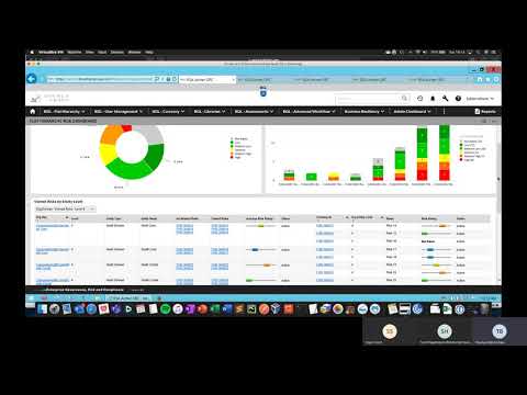 RSA Archer Simplified Hierarchy and Permissions Demo, with aggregated Risk Reporting.