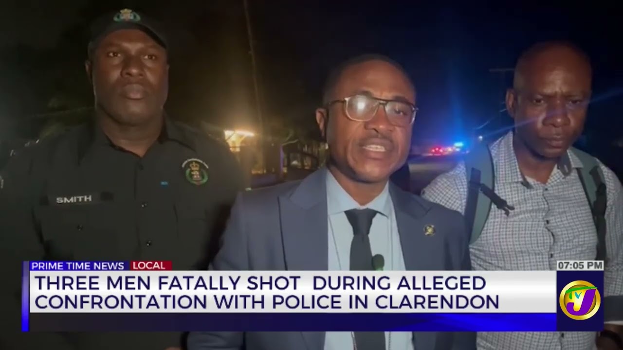 Three Men Fatally Shot During Alleged Confrontation With Police in Clarendon | TVJ News
