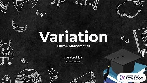 Form 5 Mathematics : Chapter 1.2 Inverse Variation