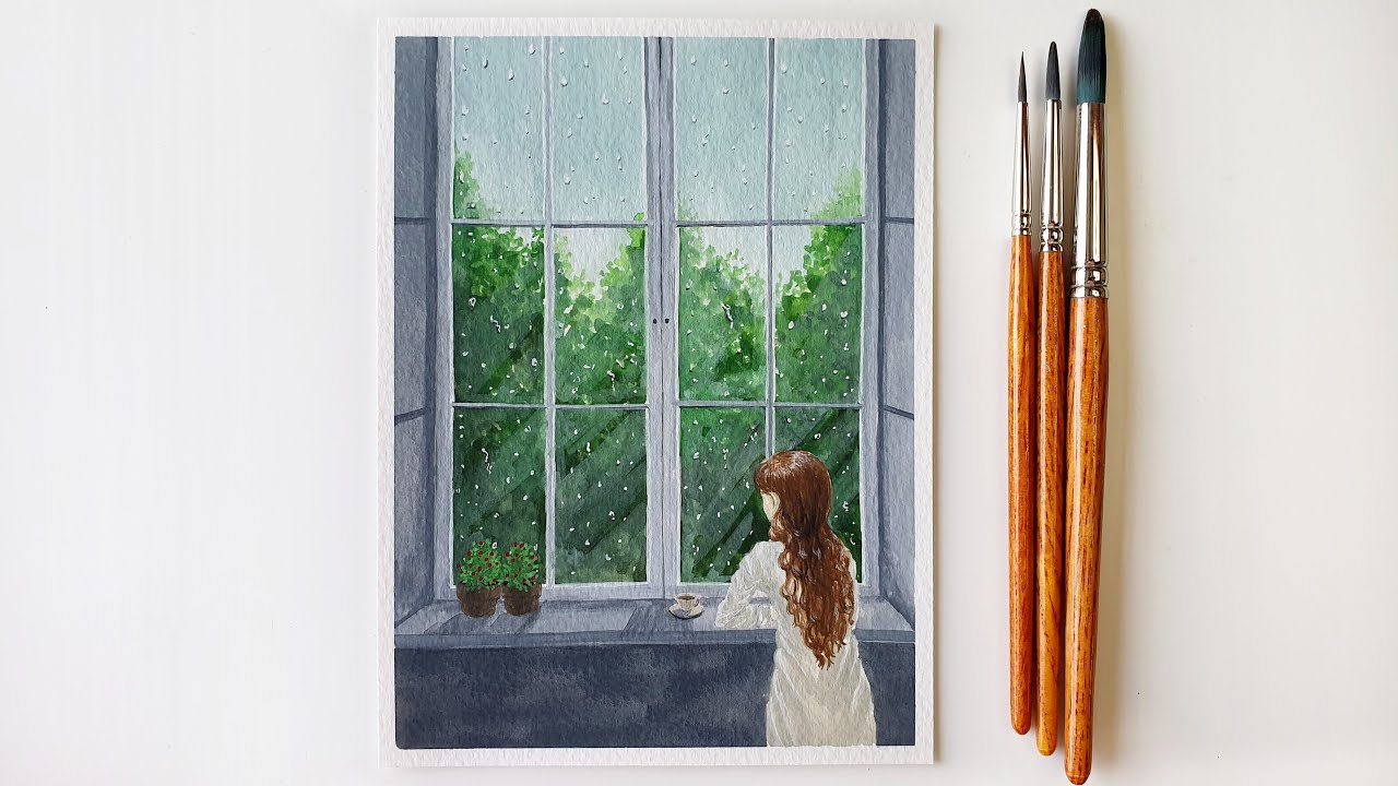 Rainy Day Painting with Poster Color