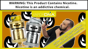 How-To With VaporDNA ~ The HellVape x Heathen Dead Rabbit RTA Tank Atomizer