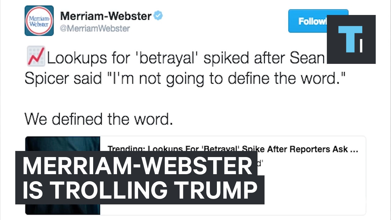 After months of trolling Trump, Merriam-Webster has no words about 'covfefe'